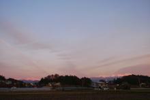 飛騨山脈の夕景　LX3