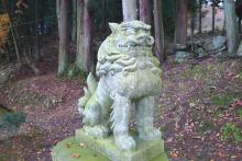 八幡神社　狛犬　国府町